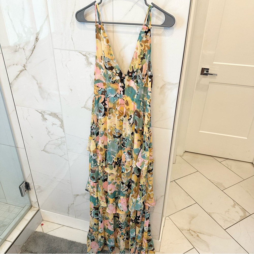 Vici Collection Floral Tiered Maxi Dress - Picture 2 of 5